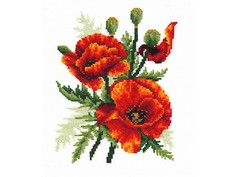 Набор для вышивания Сделай своими руками "Огненные маки"