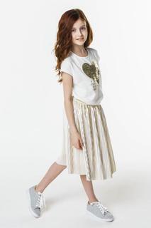 Юбка для девочки iDO, цв.золотой, р-р 170