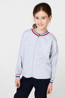 Толстовка для девочки MEK, цв.серый, р-р 128