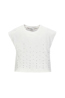 Футболка для девочки MEK, цв.белый, р-р 104