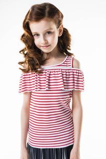 Футболка для девочки MEK, цв.белый, р-р 152