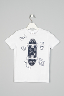 Футболка для мальчика MEK, цв.белый, р-р 116