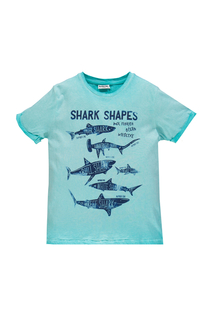 Футболка для мальчика MEK, цв.голубой, р-р 104