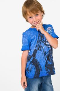 Футболка для мальчика MEK, цв.синий, р-р 128