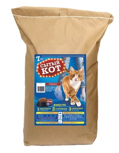 Сухой корм для кошек Сытый кот, с говядиной, 7 кг