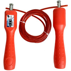 R18157-2 Скакалка из троса со счетчиком 2,8 м. (красная) Hawk