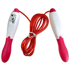 R18152-2 Скакалка со счетчиком 2,8 м. ПП/ Трос (розовая) Hawk