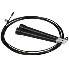 R18144-3 Скакалка скоростная 2,8 м. трос в ПВХ (черная) Hawk