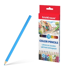 Цветные карандаши ErichKrause шестигранные 12 цветов