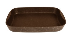 Противень литой 40х29,5х5см Кофейный мрамор ТМ KUKMARA пмк03а