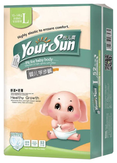 Подгузники-трусики YourSun, размер L (10-14 кг), 52 шт
