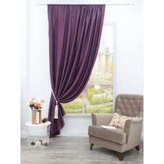 Штора Amore Mio Блэкаут тиснение 2,0*2,7 1 шт. Фиолетовый