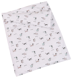Пододеяльник AmaroBaby Exclusive Original Collection Собачки на молнии, 147х112 см