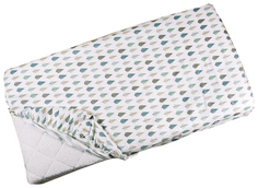 Простыня AmaroBaby Exclusive Creative Collection Leaves на резинке, 125х75х12 см