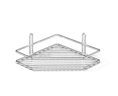 Полка в ванную TEKNO-TEL угловая ES071 1 ярус 20х20х7