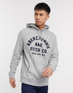 Худи без застежек Abercrombie & Fitch-Серый