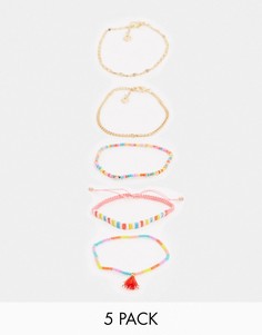 Набор из 5 разноцветных браслетов ALDO-Мульти