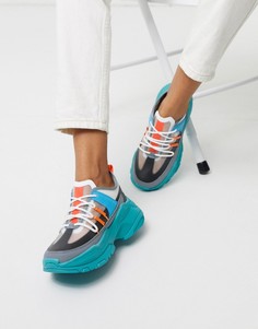 Кроссовки на массивной подошве ASOS DESIGN-Мульти