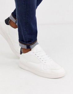 Белые кроссовки из искусственной кожи New Look-Белый