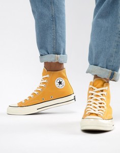 Желтые высокие кеды Converse All Star Chuck 70-Желтый