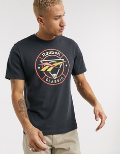 Серая футболка с логотипом Reebok-Серый