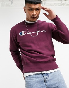 Фиолетовый свитшот с круглым вырезом Champion