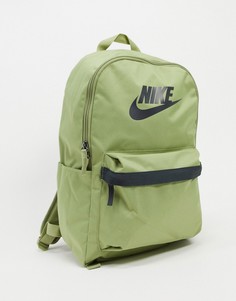 Рюкзак оливкового цвета Nike Heritage-Зеленый