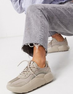 Серые низкие кроссовки UGG L.A. Cloud-Серый