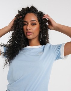 Синяя футболка с полосками adidas Originals-Синий