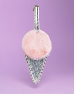 Бирка для багажа в виде мороженого с искусственным мехом Skinnydip-Мульти