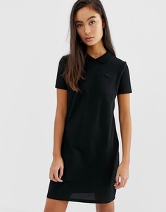Платье-рубашка поло с логотипом Lacoste live-Черный