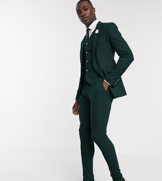 Зеленые супероблегающие брюки ASOS DESIGN Tall wedding-Зеленый