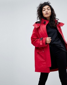 Парка с воротником-стойкой и пряжками ASOS-Коричневый