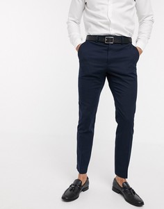 Узкие фланелевые брюки French Connection wedding-Темно-синий