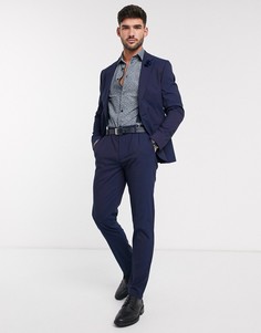 Синие брюки скинни ASOS DESIGN wedding-Синий