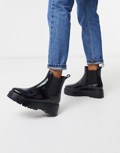 Черные непромокаемые ботинки челси ASOS DESIGN-Черный