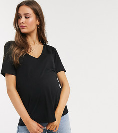 Черная свободная футболка ASOS DESIGN Maternity-Черный