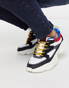 Кроссовки на массивной подошве с контрастными вставками Jack & Jones-Черный