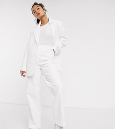 Белые широкие вельветовые брюки COLLUSION-Белый