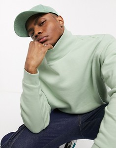 Светло-зеленый oversized-свитшот с высоким воротником ASOS DESIGN
