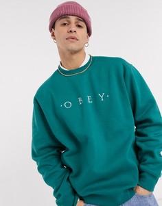 Зеленый свитшот Obey