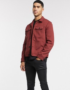 Темно-красная куртка в стиле вестерн River Island-Красный