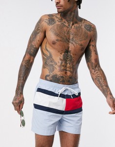 Синие шорты для плавания средней длины Tommy Hilfiger-Синий