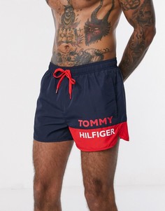 Темно-синие шорты для плавания и бега Tommy Hilfiger-Темно-синий