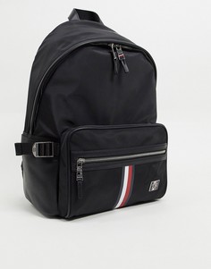 Черный нейлоновый рюкзак с полосой Tommy Hilfiger