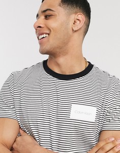 Базовая футболка в полоску Calvin Klein-Черный