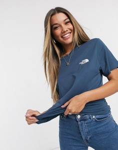 Синяя футболка The North Face-Синий