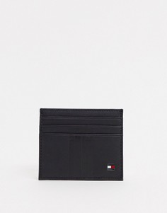 Черный кошелек для карт с логотипом Tommy Hilfiger