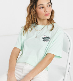 Светло-бирюзовый кроп-топ с логотипом-сердечком Santa Cruz эксклюзивно на ASOS-Зеленый