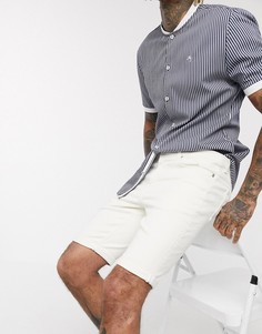 Светлые джинсовые шорты скинни River Island-Белый